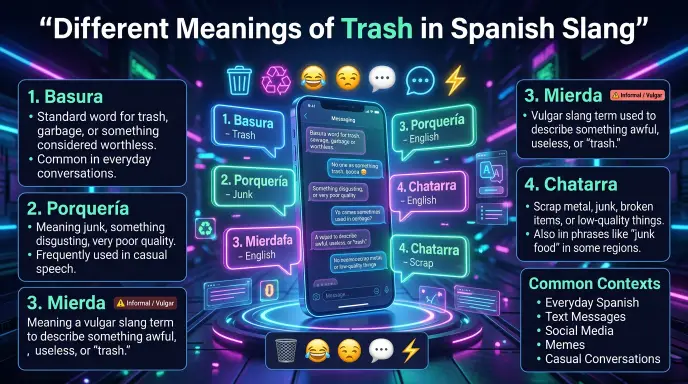 Different Meanings of Trash in Spanish Slang