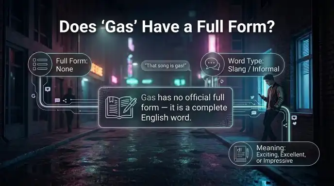 Does "Gas" Have a Full Form?