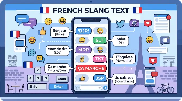French slang text
