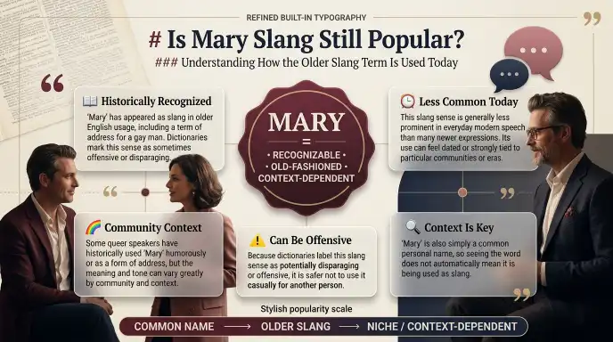 Is Mary Slang Still Popular?
