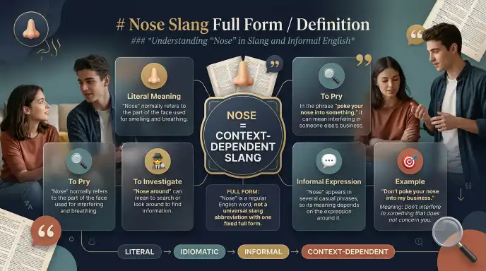 Nose Slang Full Form / Definition