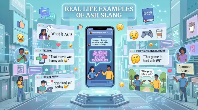 Real Life Examples of Ash Slang