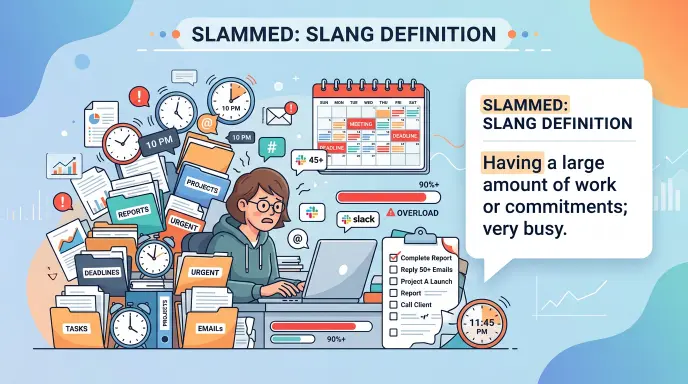 Slammed meaning slang