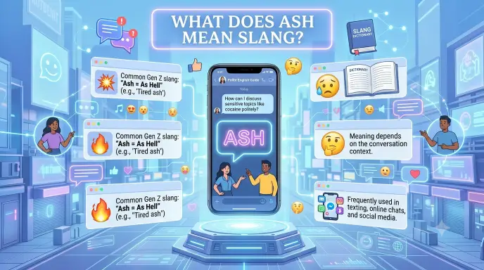 What does ash mean slang