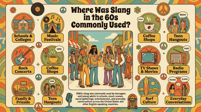 Where Was Slang in the 60s Commonly Used?
