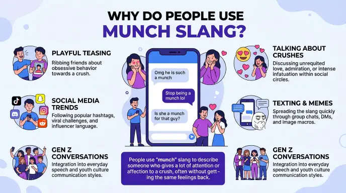 Why do people use munch slang?