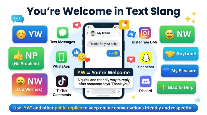 you're welcome in text slang
