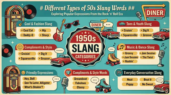 Different Types of 50s Slang Words