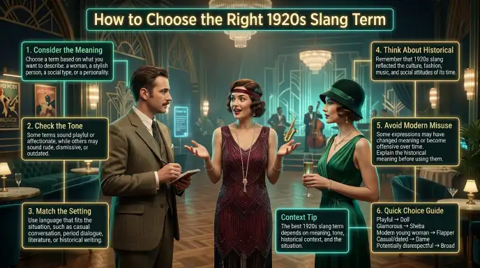 How to Choose the Right 1920s Slang Term