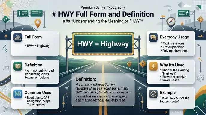 HWY Full Form and Definition