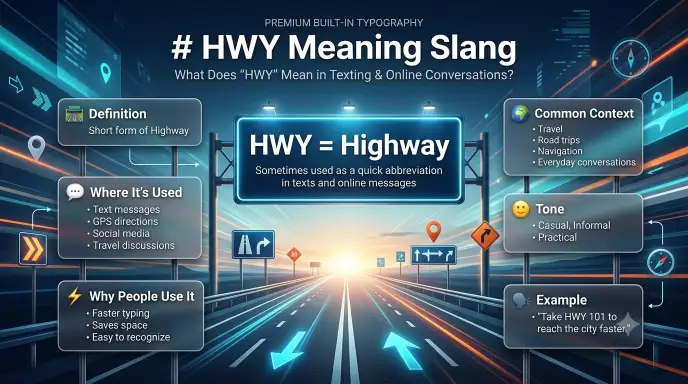 HWY Meaning Slang