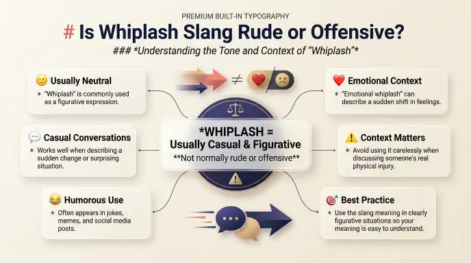 Is Whiplash Slang Rude or Offensive?