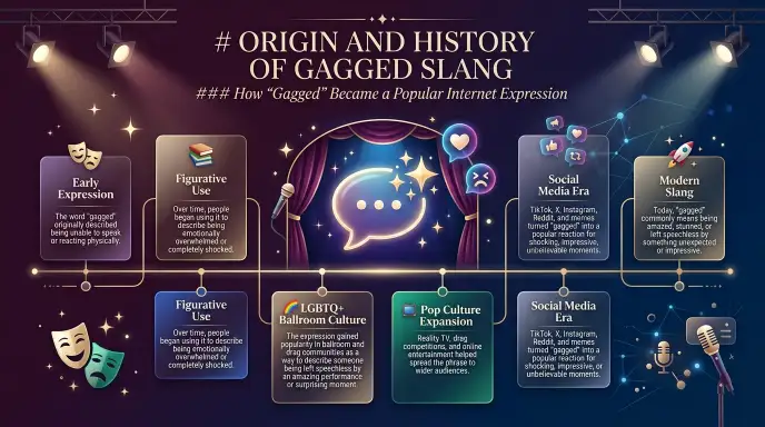 Origin and History of Gagged Slang