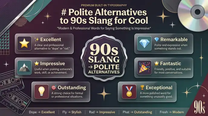 Polite Alternatives to 90s Slang for Cool