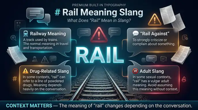 Rail Meaning Slang