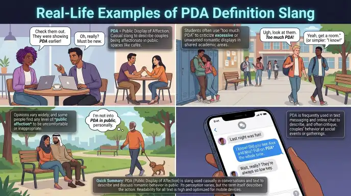 Real-Life Examples of PDA Definition Slang