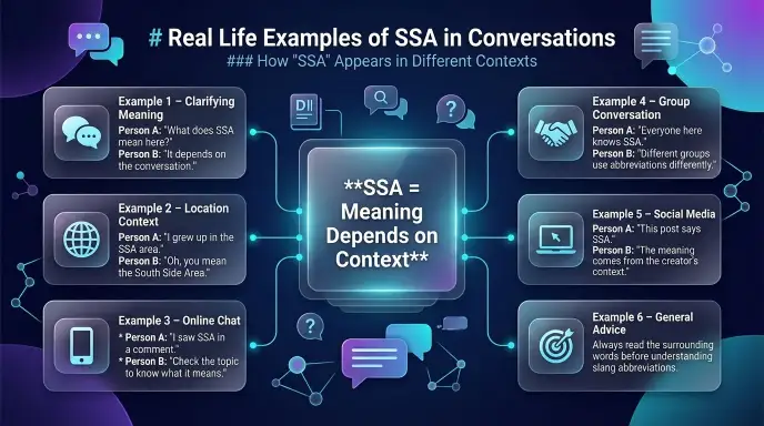 Real Life Examples of SSA in Conversations