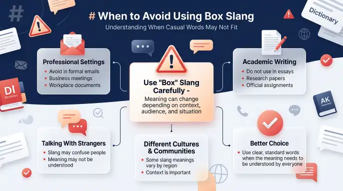 When to Avoid Using Box Slang