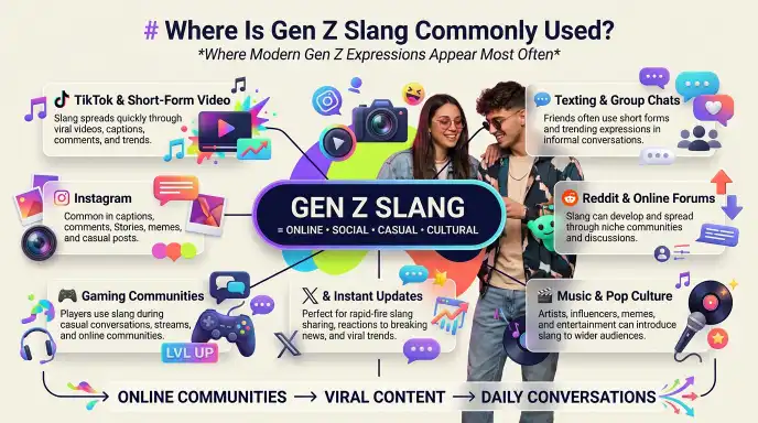 Where Is Gen Z Slang Commonly Used?