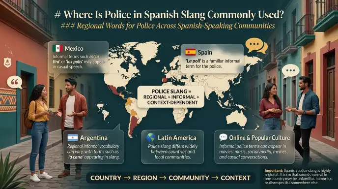 Where Is Police in Spanish Slang Commonly Used?