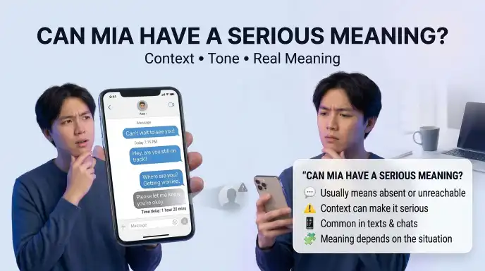 Can MIA Have a Serious Meaning?