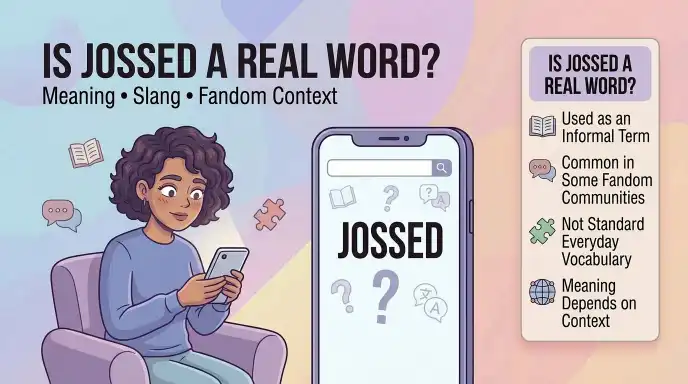 Is Jossed a Real Word?