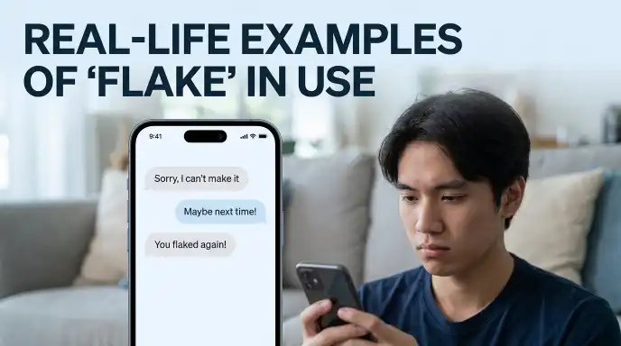 Real-Life Examples of "Flake" in Use
