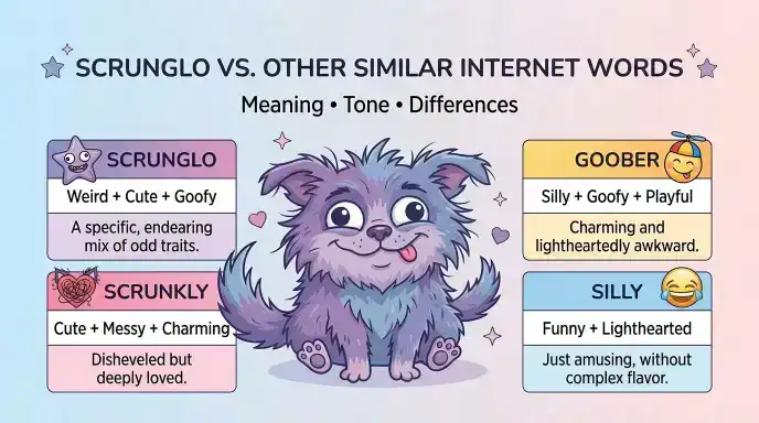 Scrunglo vs. Other Similar Internet Words