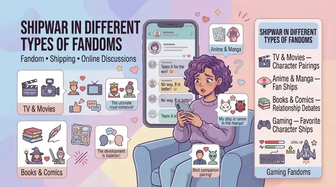Shipwar in Different Types of Fandoms