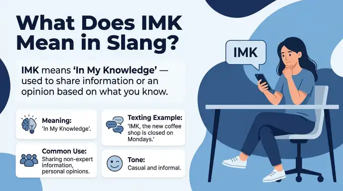What Does IMK Mean in Slang?
