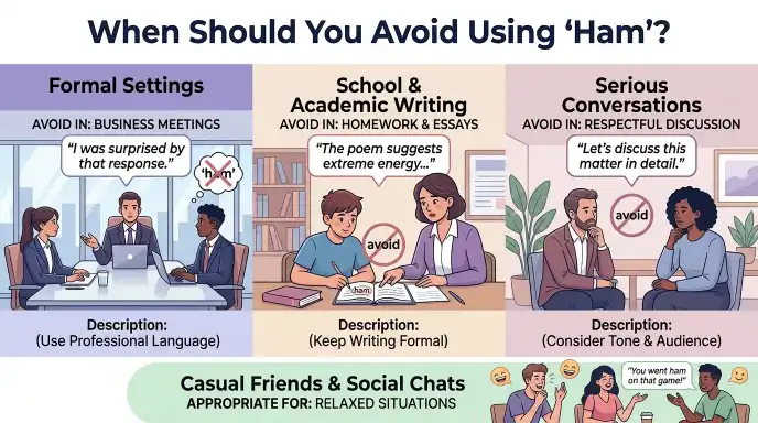 When Should You Avoid Using “Ham”?