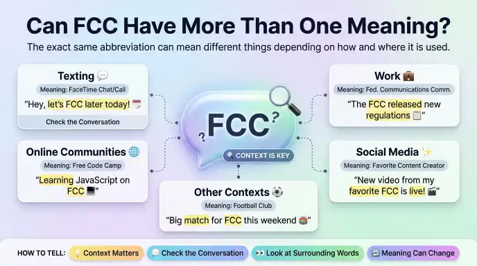 Can FCC Have More Than One Meaning?