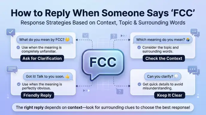 How to Reply When Someone Says “FCC”