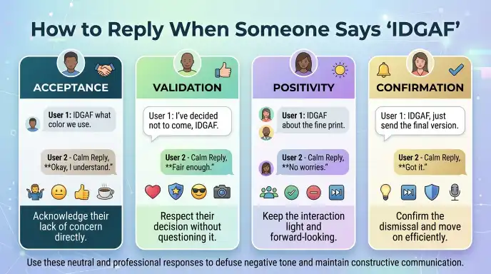 How to Reply When Someone Says “IDGAF”