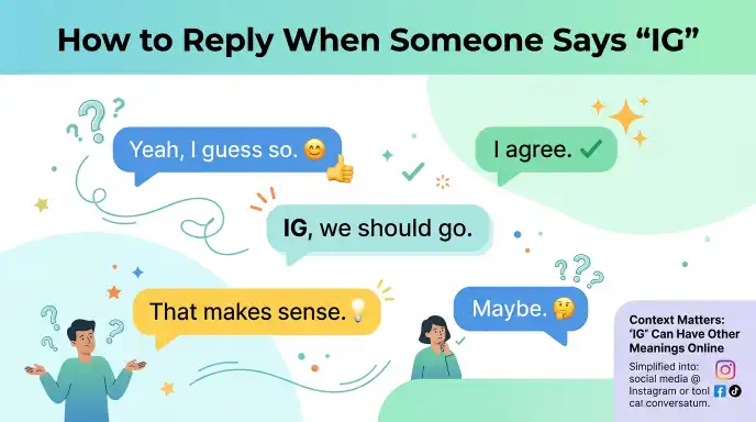 How to Reply When Someone Says “IG”
