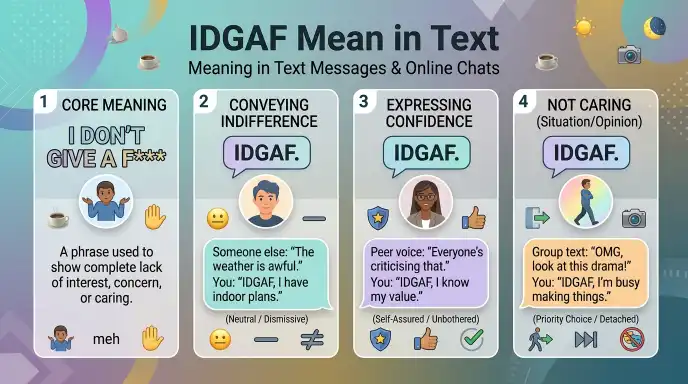 IDGAF Mean in Text