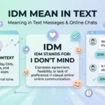 IDM Mean in Text