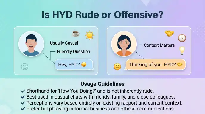 Is HYD Rude or Offensive?