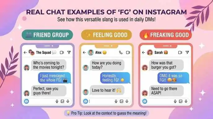Real Chat Examples of FG on Instagram