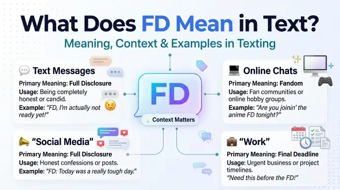 What Does FD Mean in Text?