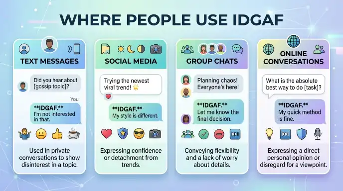 Where People Use IDGAF